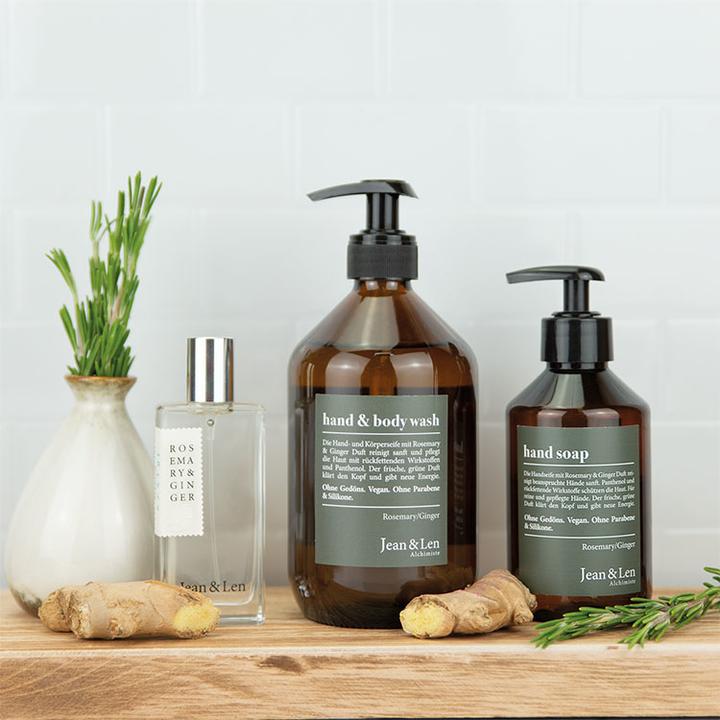 Actual product image Jean & Len Rosemary and Ginger (Liquid soap, 250 ml)