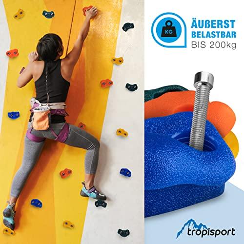 Produktbild Tropisport Klettergriffe - Set aus 10 bunten Klettersteinen (Mehrfarbig)