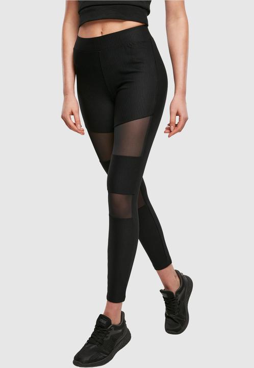 Immagine prodotto Urban Classics Leggings a costine Tech Mesh da donna (XXL)