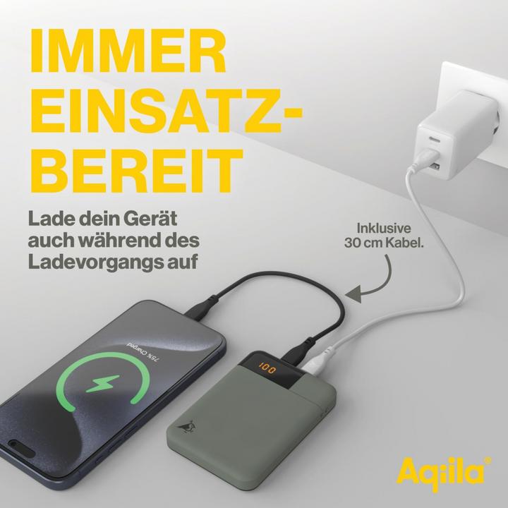 Produktbild Aqiila Powerbird B5B - Powerbank 5000 mAh, 12W - Moss (5000 mAh, 12 W, 18.50 Wh)
