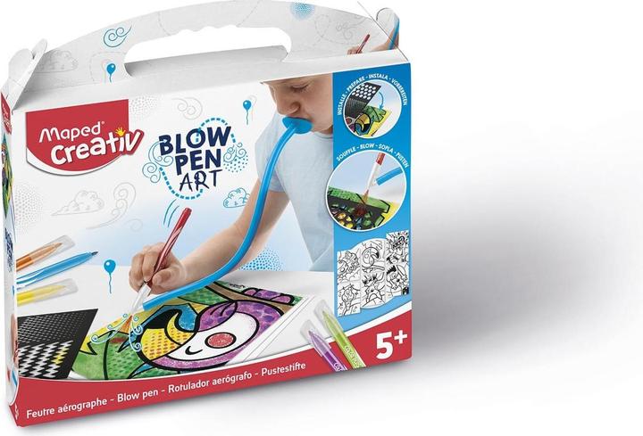 Actual product image Maped Blow Pen Art Set of 6 with Accessories (Multicoloured, 6 x)