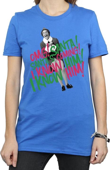 Immagine prodotto Elf Santa's Coming Maglietta Ampia Donna (XL)