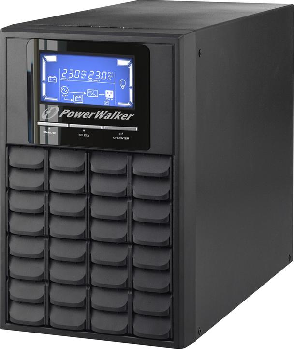 Actual product image Powerwalker VFI 1000 C LCD 1000VA 800W Online UPS Tower Double Converter SNMP Slot (1000 VA, 800 W, Online double converter UPS)