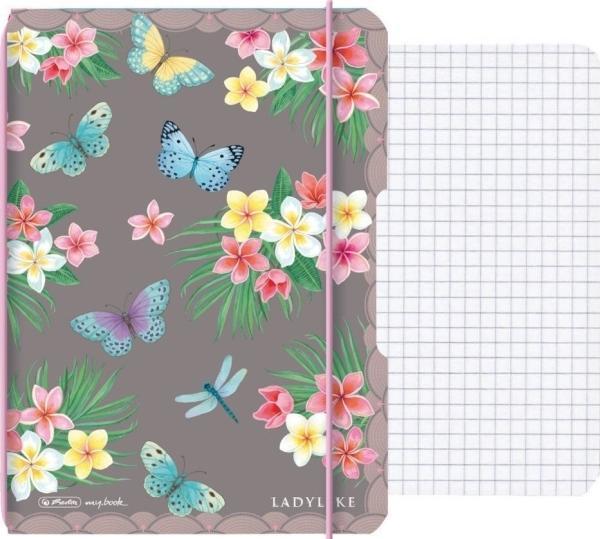 Image du produit Herlitz Cahier de notes Ladylike Butterflies A6, 40 feuilles, pointillés (A6, Pointillés, Couverture souple)