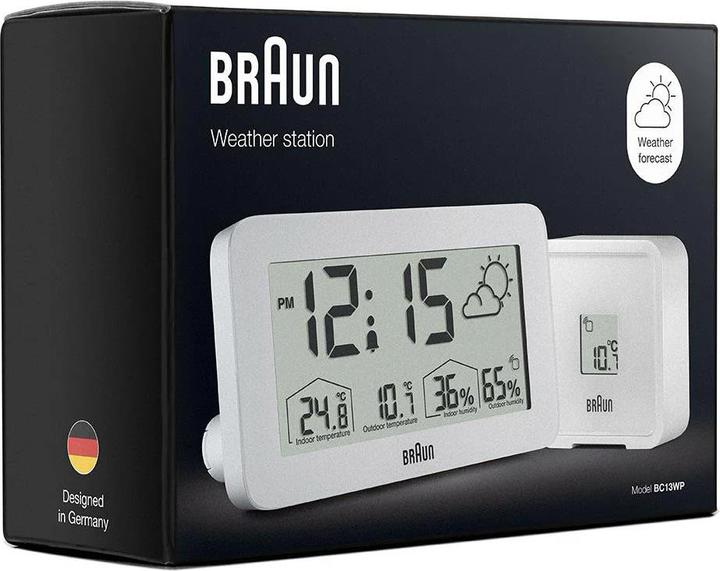 Immagine prodotto Braun Sveglia digitale BC13WP con stazione meteo
