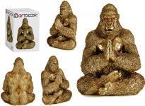Produktbild Giftdecor Gorilla Yoga Hände zusammen golden