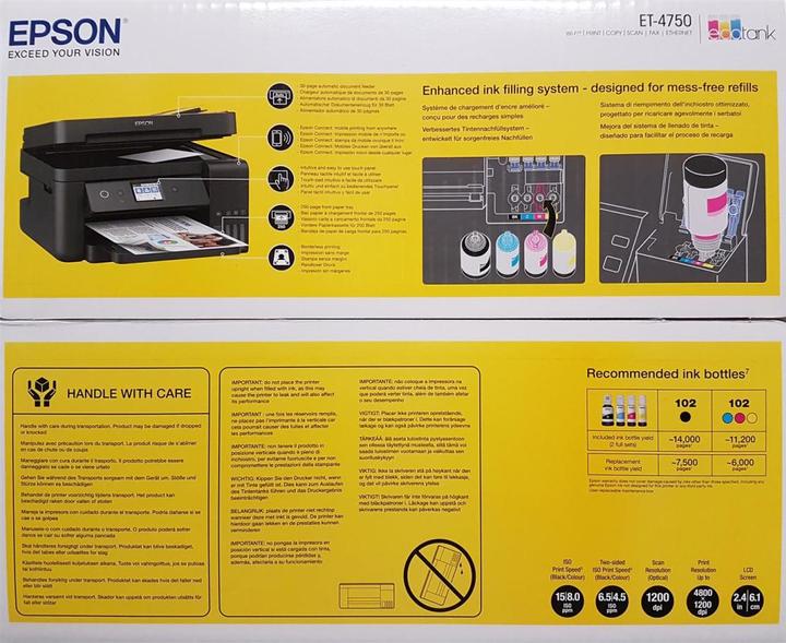 Image du produit Epson ET-4750 EcoTank (Réservoir d'encre, Couleur)