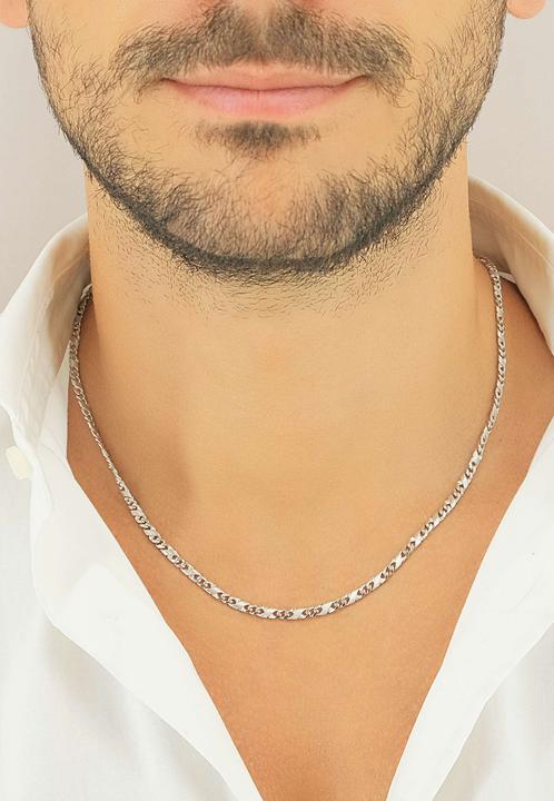 Actual product image Muau Chain of 8 (White gold, 42 cm)