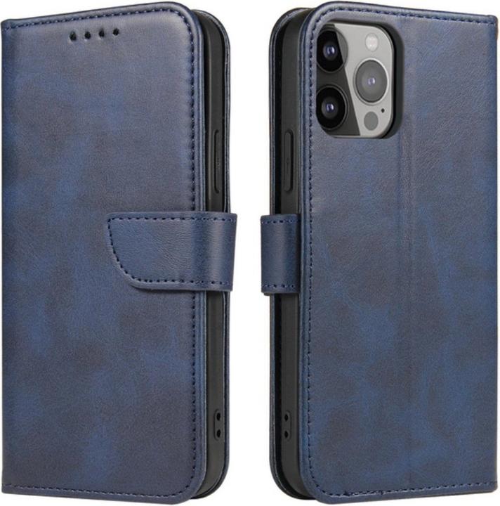 Produktbild Hurtel Magnethülle für Samsung A55 mit Klappe und Geldbörse – blau (Samsung Galaxy A55)