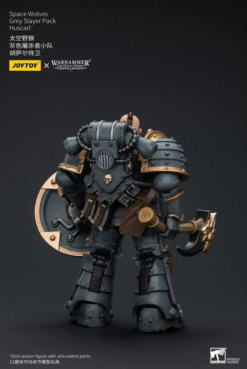 Produktbild Joy Toy Warhammer The Horus Heresy Actionfigur 1/18 Space Wolves Grey Slayer Pack Huscarl 12 cm
