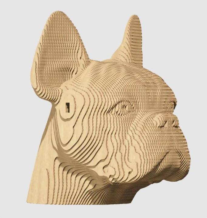 Actual product image Cartonic Bulldog - 3D cardboard model