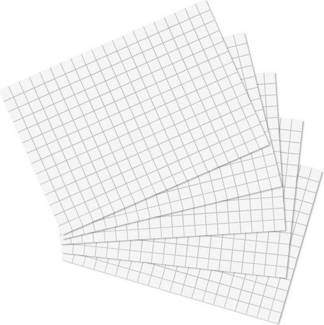 Image du produit Biella Fiches quadrillées A8 (A8, 200 g/m², 200 x)