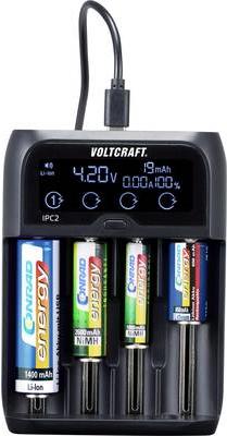Produktbild Voltcraft Rundzellen-Ladegerät (1 Stk., 10440, 14500, 14650, 16340, 17500, 17650, 17670, 18350, 18500, 18650, 22650, 26500, 26650, AA, AAA, C, AAAA, Sub-C, Ladegerät ohne Akku)