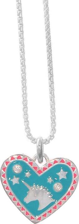 Thomas Sabo Kette und Anhänger Herz mit Einhorn SCKE150209 (925 Sterling Silber, 43 cm)