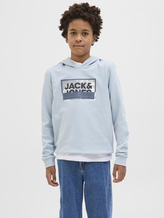 Actual product image Jack & Jones Jcologan Ss24 Print Sweat Hood Sn Jnr (164)