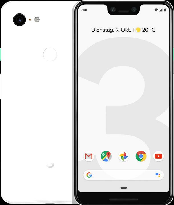 Google Pixel 3 XL (64 GB, Clearly White, 6.30", Single SIM, 12.20 Mpx, 4G)