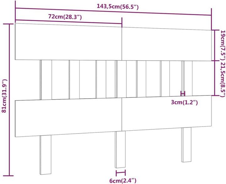 Immagine prodotto VidaXL Aylice (143,5 x 3 x 81 cm)