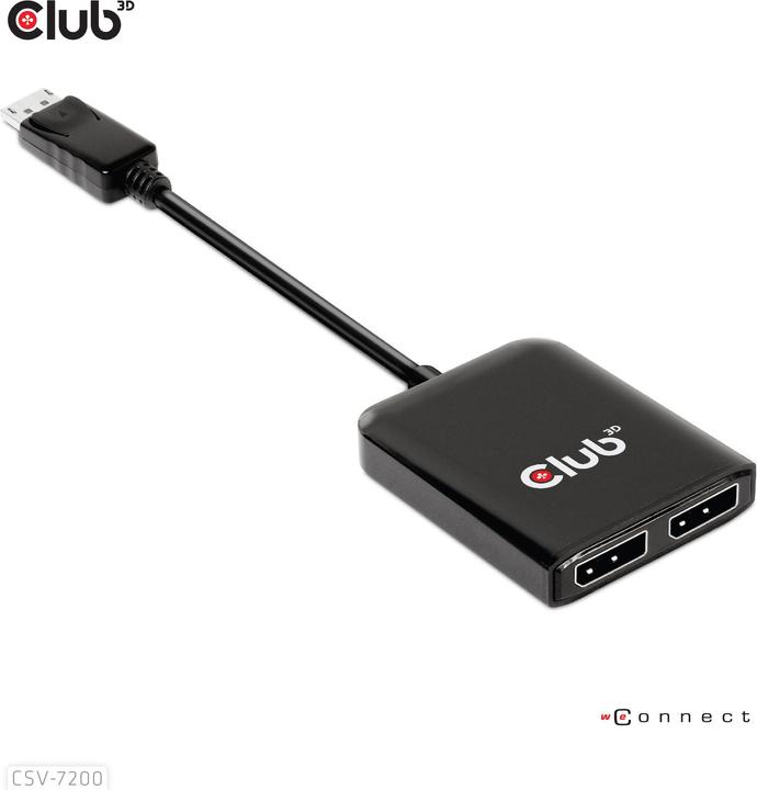 Actual product image Club 3D Club3D Multi Streaming Transport Hub 1xDP -> DP/HDMI (HDMI, 2 cm)