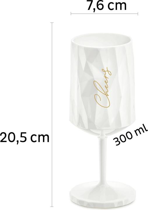 Produktbild Silwy Magnet-Kunststoffglas Wein Cheers (30 cl, 1 Gläser, Rotweingläser)