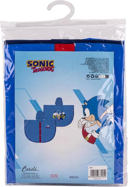 Actual product image Cerda Raincoat Poncho - Sonic (2400000732) (3, 4)