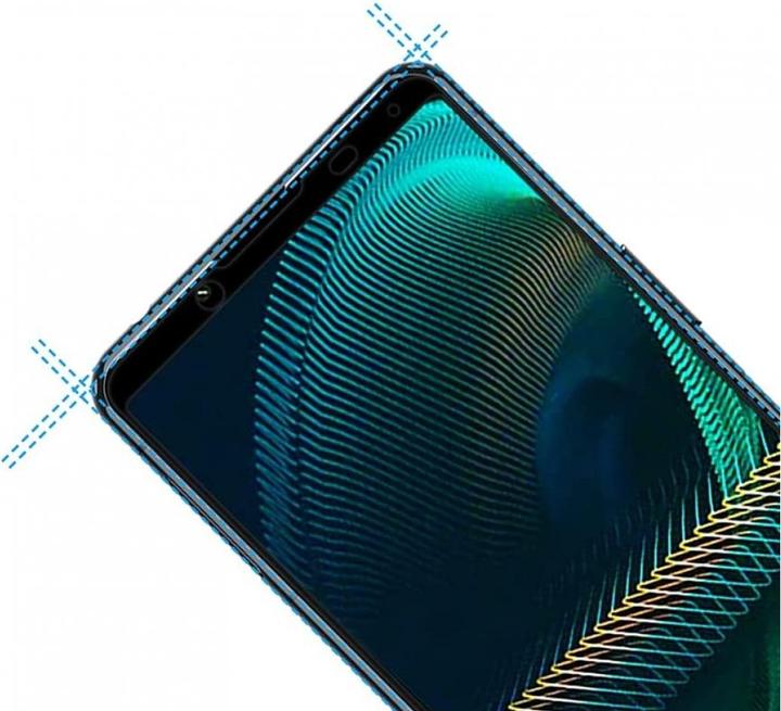 Actual product image Screenguard Sony Xperia 5 III Full Screen Protective Glass Film 2.5D 9H (1 Piece, Sony Xperia 5 III)