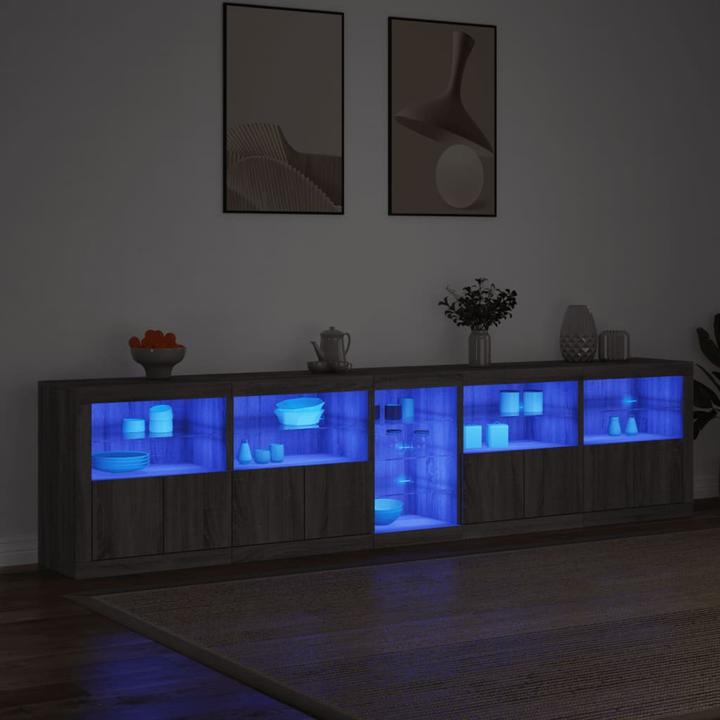 Immagine prodotto VidaXL Credenza con luci LED (283 x 37 x 67 cm)