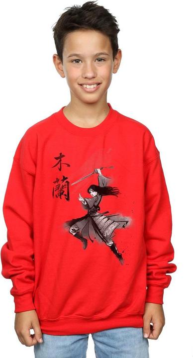 Actual product image Disney Boys Mulan Movie Sword Jump Sweatshirt (140, 146)