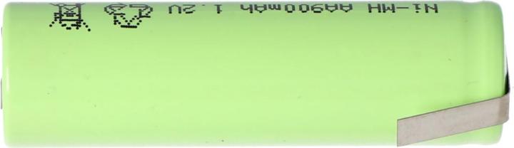 Immagine prodotto AccuCell Batteria ricaricabile Flat Top Mignon AA con capocorda a Z (1 pz., AA, 800 mAh, Batteria + Caricabatterie)