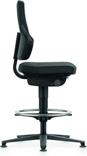 Actual product image Bimos ESD task swivel chair, fabric, with glides and foot ring, high