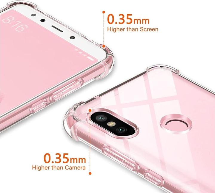 Actual product image Screenguard Xiaomi Mi A2 Case Crystal Soft Airbag Bumper (Mi A2)