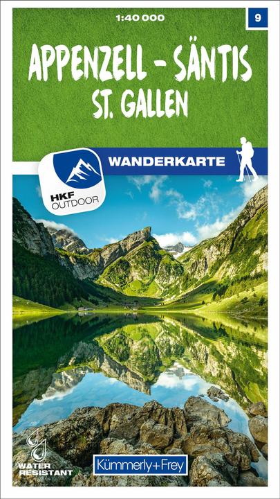 Actual product image Hiking map 09 Appenzell - Säntis - St.Gallen