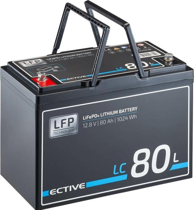 Produktbild Ective LC 80L 12V LiFePO4 Lithium Versorgungsbatterie 80Ah (12 V, 80 Ah)