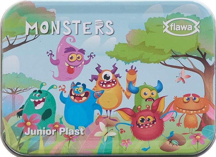 Image du produit Flawa Junior Plast strips Monsters Tin Box (20 x)