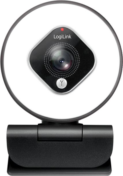 Actual product image LogiLink UA0384 Webcam LL1 Stream, USB 2.0, HD 1920x1080, 76 degree, black (2.10 Mpx)