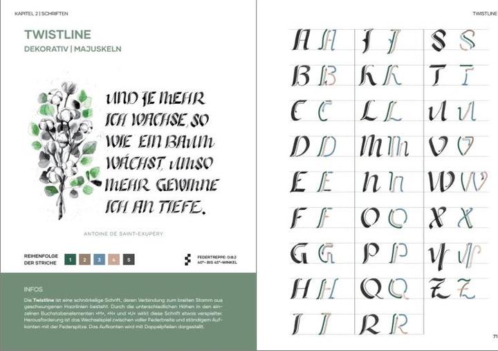 Immagine prodotto Praxisbuch Kalligraphie Alphabete (Tedesco, Cindy Schullerer, 2022)