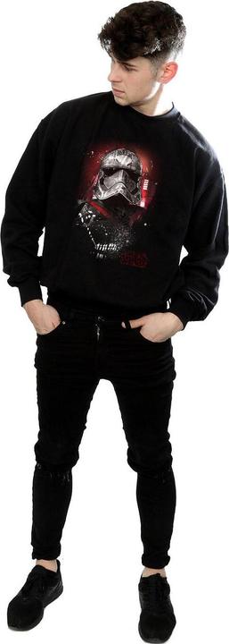 Actual product image Star Wars Mens The Last Jedi Captain Phasma Brushed Sweatshirt (S)