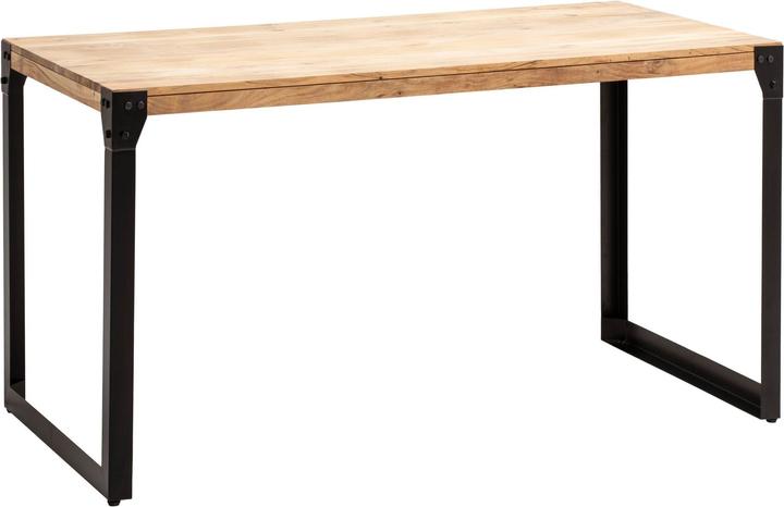 Produktbild FineBuy Esszimmertisch Esstisch 140 cm Akazie Massivholz Küchentisch Industrial (140 x 80 x 76 cm)