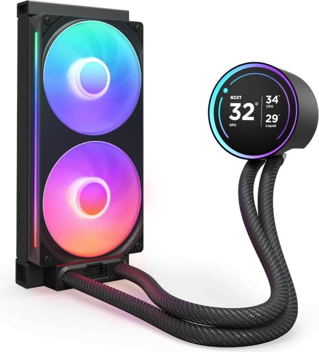 Produktbild NZXT KRAKEN Elite V2 240 RGB Wakï¿½ Display Black RL-KR24E-B2