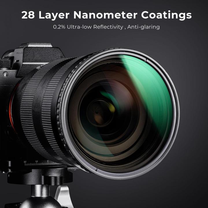 Produktbild K&F Concept Concept Variabel ND Filter - 62mm Nano-X NDX ND8-128 (62 mm, ND- / Graufilter)
