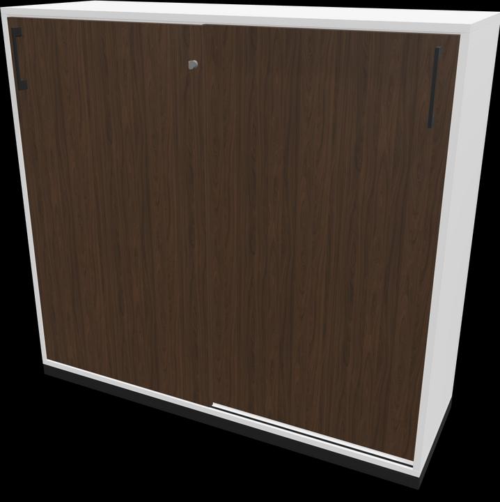 Walnut decor dark with structure, Black, White