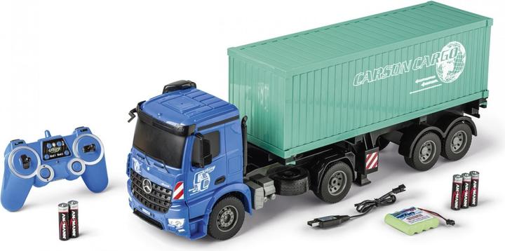 Produktbild Carson 1:20 MB Arocs mit Container 100% RTR (RTR Ready-to-Run)