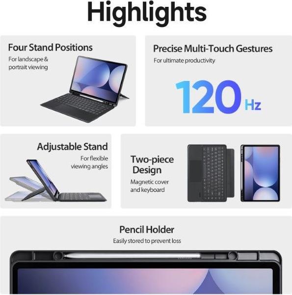 Actual product image Dux Ducis DK Series Keyboard Case (US, Galaxy Tab S9 Ultra, Galaxy Tab S10 Ultra, Galaxy Tab S8 Ultra)