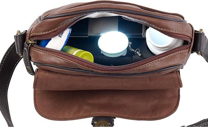 Produktbild Lunartec Automatisches LED-Handtaschenlicht mit Licht- & Bewegungssensor