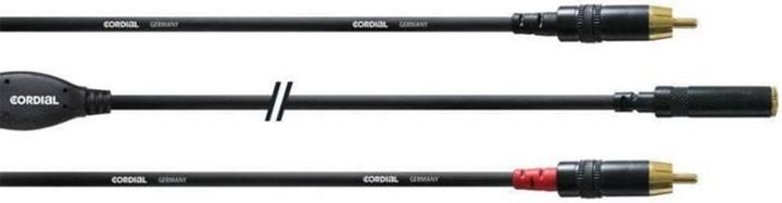 Actual product image Cordial CFY 0.3 YCC - Y-cable 3.5mm jack female - stereo cinch (0.30 m, Cinch, 3.5mm jack (AUX))