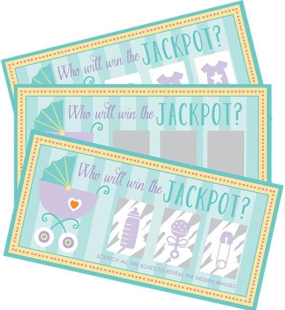 Produktbild Amscan Spiel Rubbelkarten Baby Shower