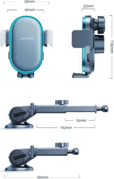 Actual product image Joyroom 15W Dual-Coil Wireless Car Charger Holder