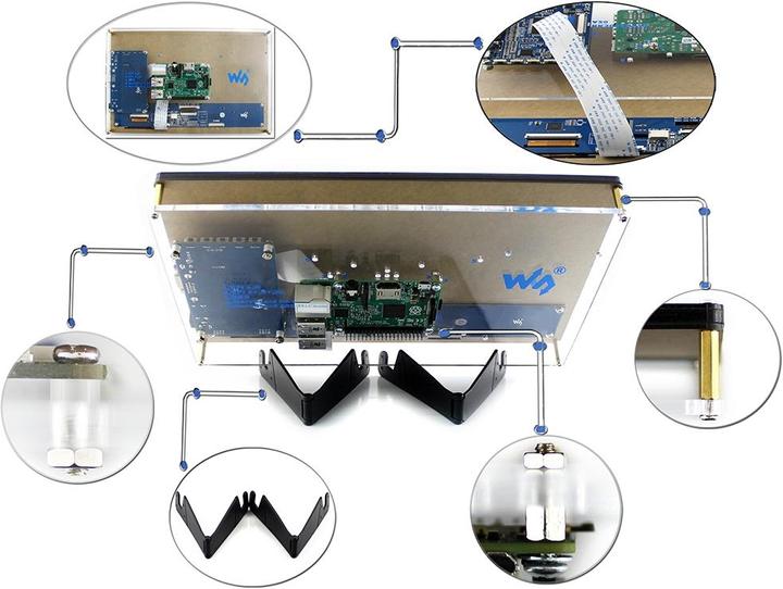 Actual product image WaveShare HDMI LCD (H) (Display)
