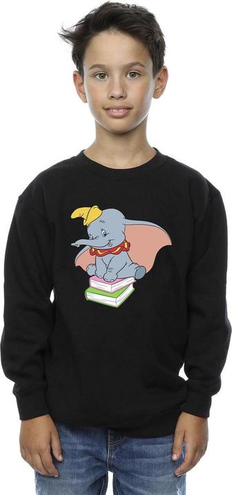 Actual product image Disney Boys Dumbo Sitting On Books Sweatshirt (140, 146)