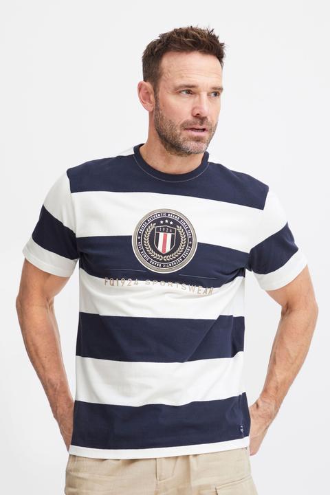 Immagine prodotto FQ1924 FQTom SS t-shirt a righe con stampa logo 21900645 (XL)
