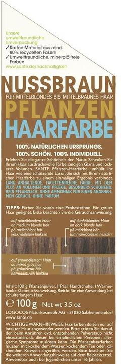 Produktbild Sante Pflanzen Haarfarbe (Nussbraun)